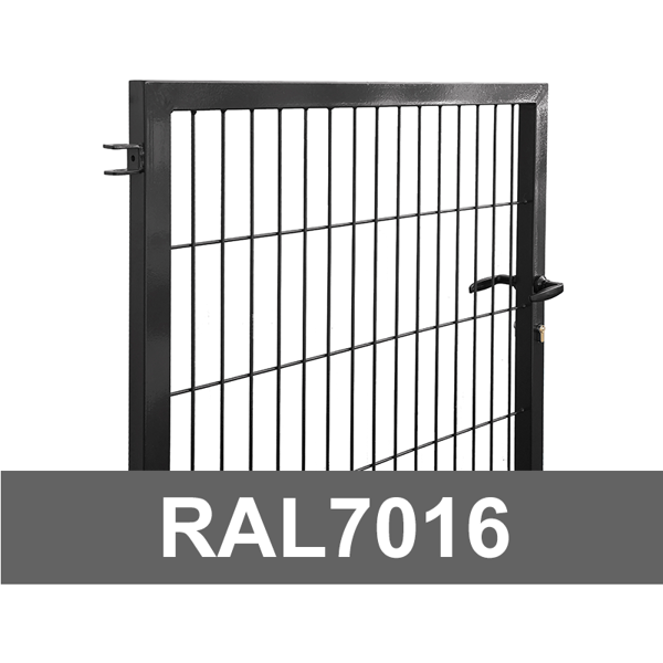 Kvadrātprofilu vārtu vērtne RAL7016 H1.73 W1.0m