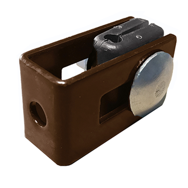 Paneļa stiprinājums nobeiguma stabam 40*60 RAL8017