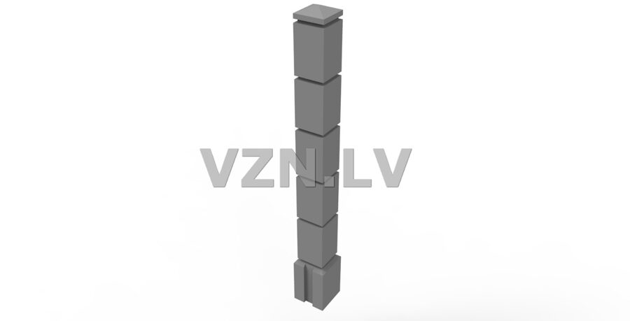 Sausā betona stabs (VZN-01) 170x170x2400 